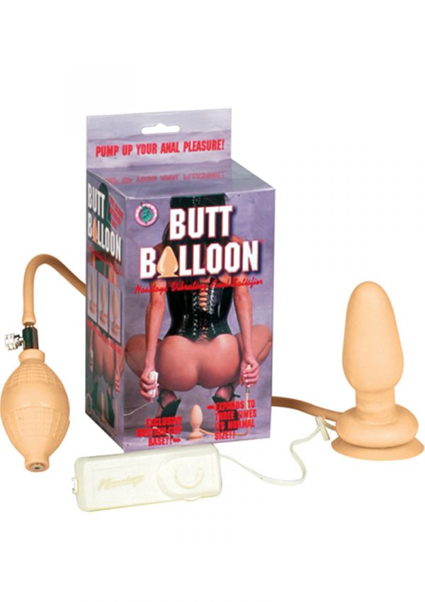 Butt Balloon Vibrating Anal Satisfier Flesh
