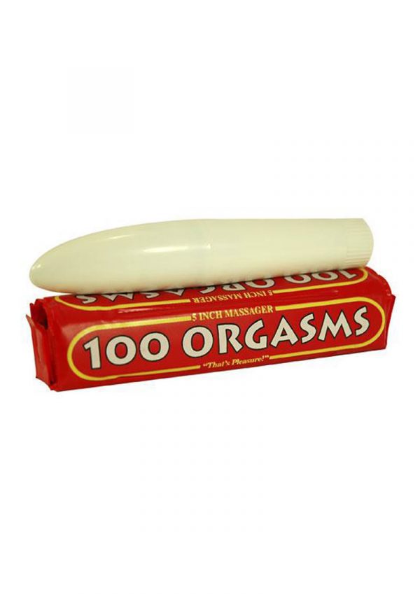 100 Orgasms Massager 5 Inch Ivory