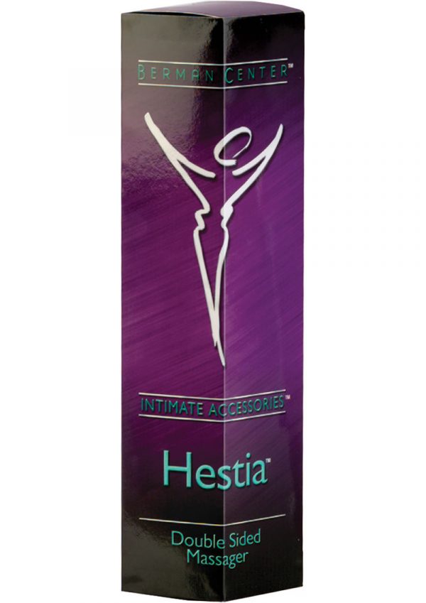 Berman Center Intimate Accessories Hestia Double Sided Massager Purple Box