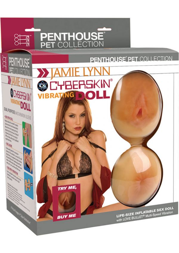 Penthouse Pet Jamie Lynn Cyberskin Vibrating Doll With Pussy And Ass Masturbator Natural