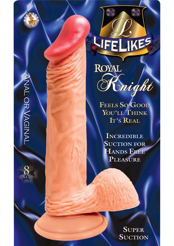 Lifelikes Royal Knight Dildo 8 Inch Flesh
