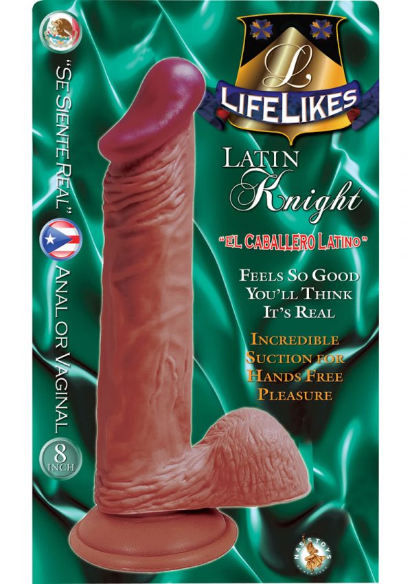 Lifelikes Latin Knight Dildo 8 Inch Flesh