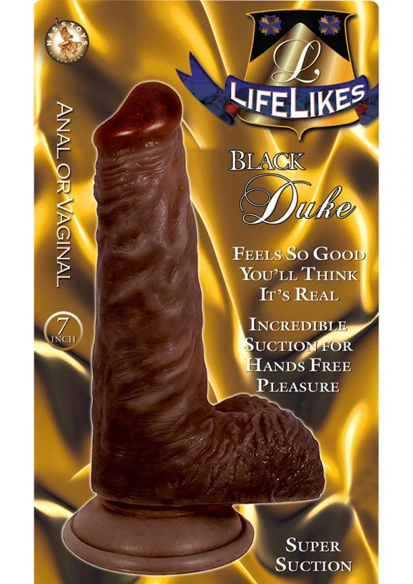 Lifelikes Black Duke Dildo 7 Inch Brown