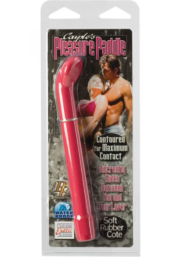 Couples Pleasure Paddle Vibrator Waterproof Pink 6.5 Inch