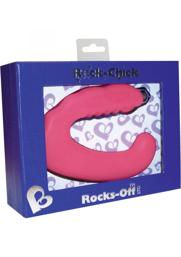 Rock Chick Silicone Vibrator Waterproof Pink