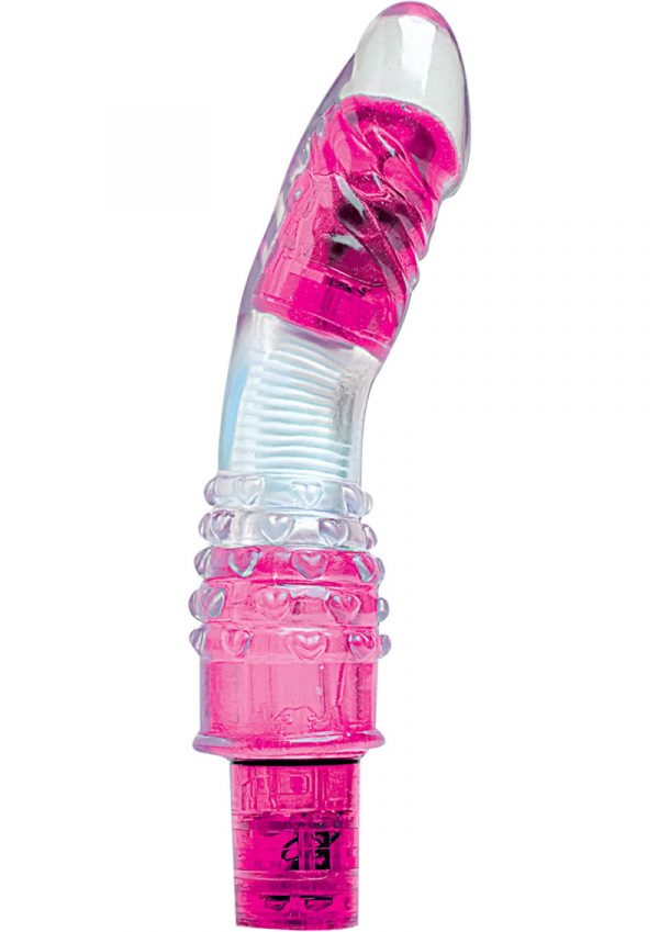 Orgasmalicious Candi Heart Vibrator Waterproof Pink