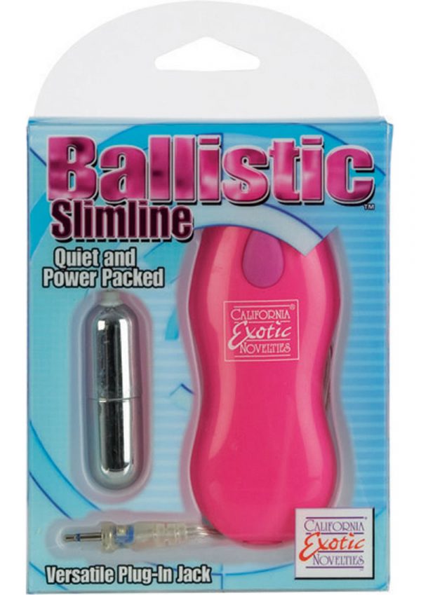 Ballistic Slimline Bullet With Versatile Plug In Jack 2 Speed Remote 2.2 Inch Pink