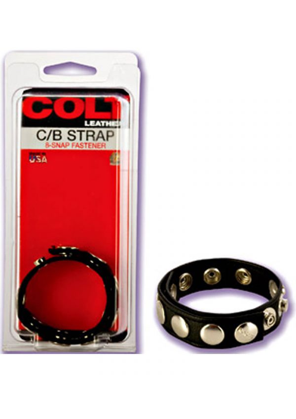 COLT LEATHER COCK and BALLS 8 SNAP FASTENER