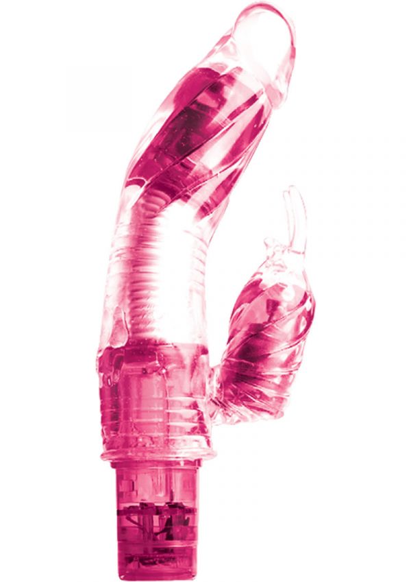 Orgasmalicious Luv Bunny Vibrator Waterproof Cotton Candy Pink