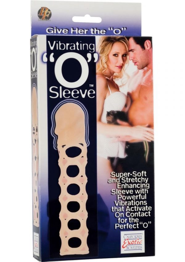 Vibrating O Sleeve 6.5 Inch Flesh