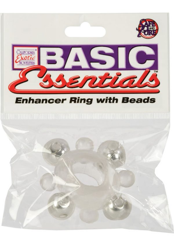 Basic Essentials Enhancer Ring With Beads Clear