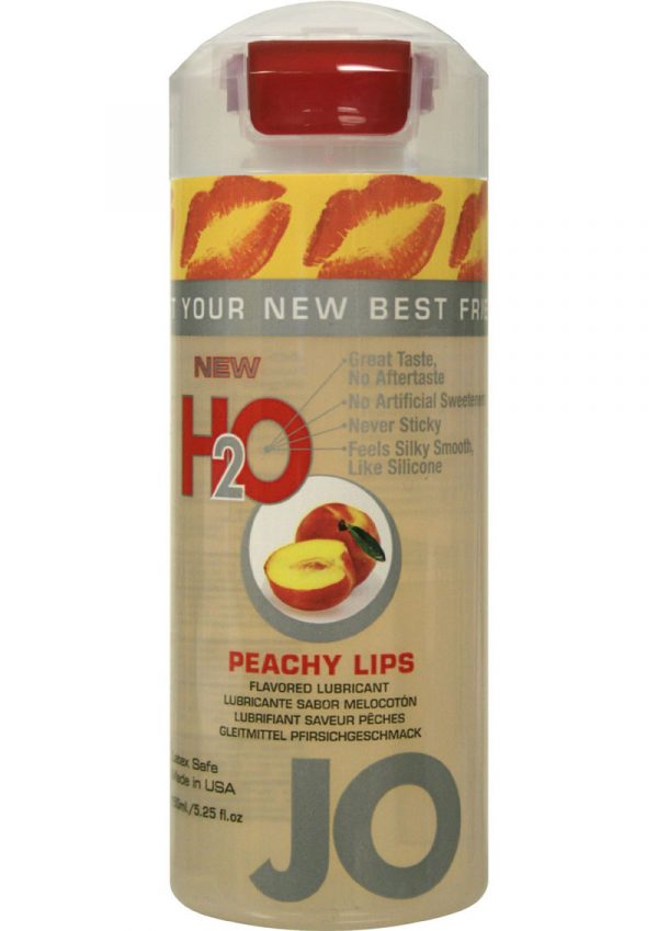 Jo H2O Flavored Water Based Lubricant Peachy Lips 4 Ounce