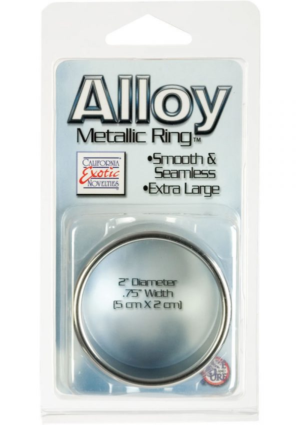 Alloy Metallic Ring Extra Large 2 Inch Diam+C1841eter