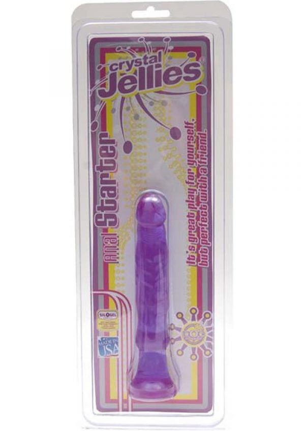 Crystal Jellies Anal Starter Sil A Gel 6 Inch Purple