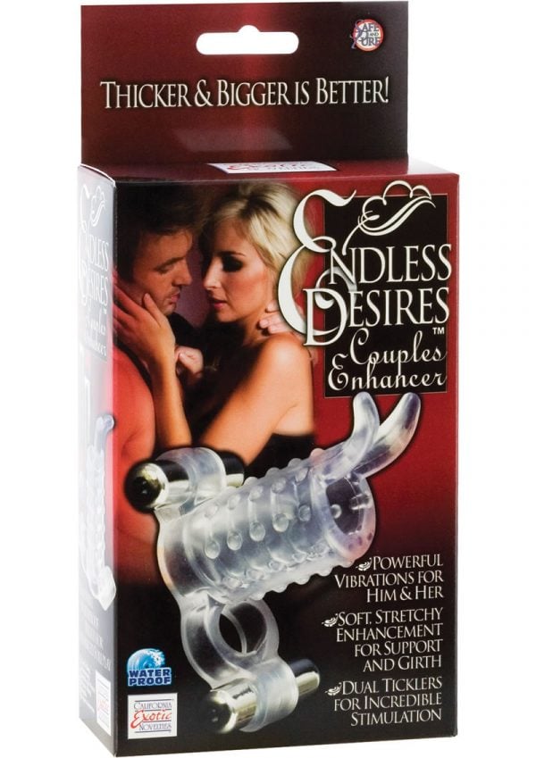 Endless Desires Couples Enhancer With Removable Bullets 4.25 Inch Clear