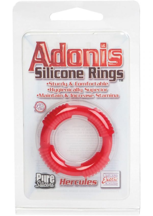 Adonis Silicone Rings Hercules Red