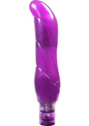 Jelly Caribbean Orion Vibrator Waterproof 7 Inch Purple