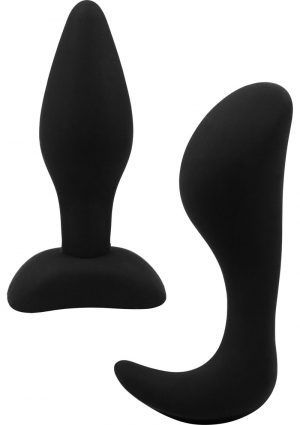Dominant Submissive Silicone Butt Plug Waterproof Black