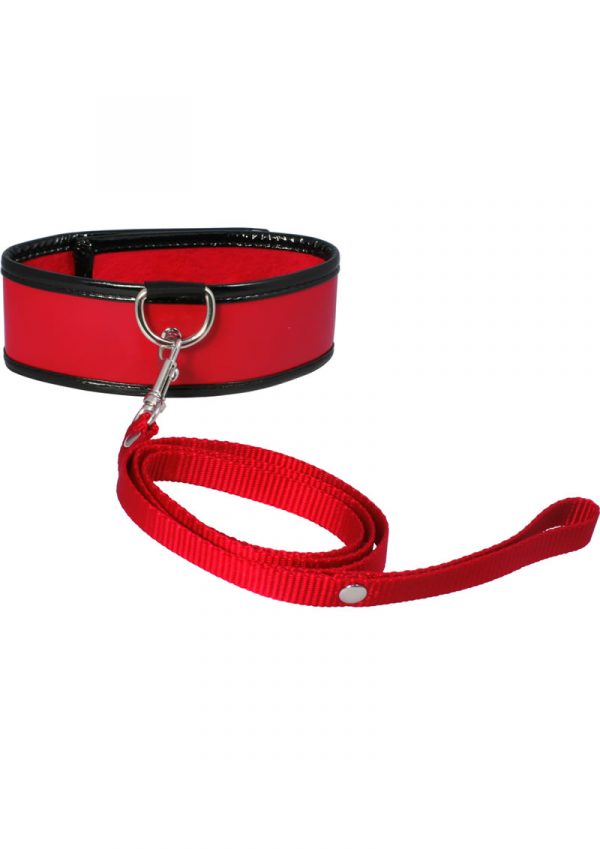 Sex And Mischief Leash and Collar Red
