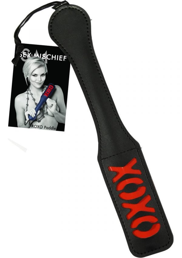 Sex And Mischief XOXO Paddle Black 12 Inch