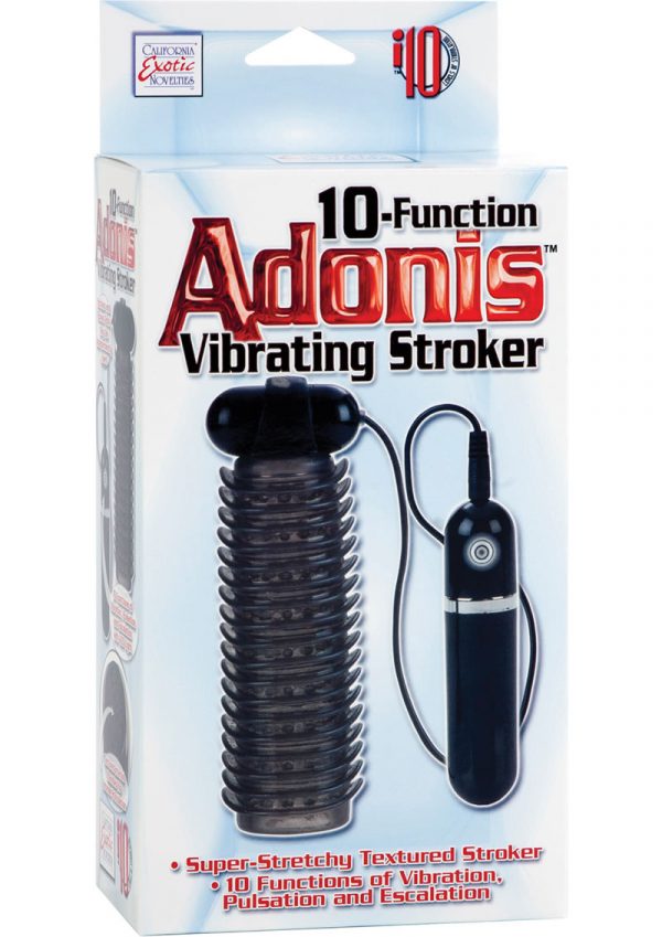 10 Function Adonis Vibrating Stroker Black