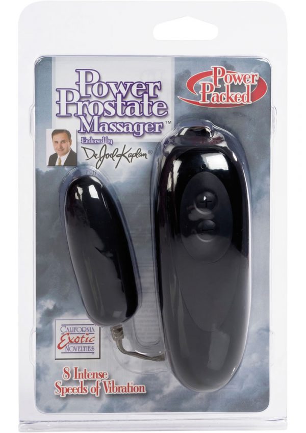Dr Kaplan Power Remote Prostate Massager Bullet Black