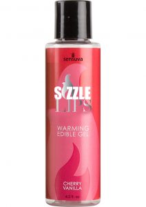 Sizzle Lips Warming Edible Gel Strawberry 4.2 Ounce