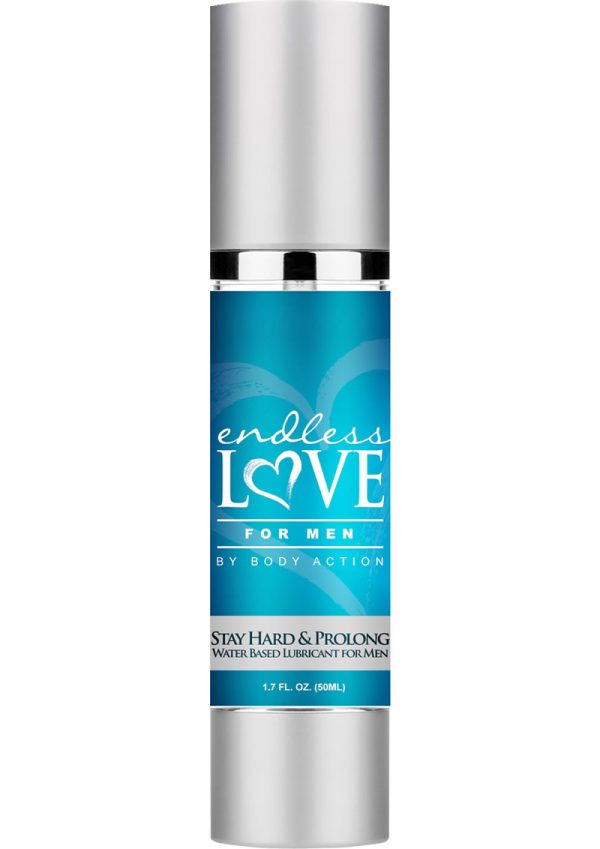Endless Love For Men Stay Hard and Prolong Water Based Lubricant 1.7 Ounce