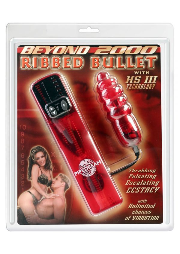 Beyond 2000 Hs III Ribbed Bullet 3.5 Inch Red