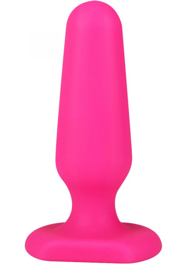 Hustler All About Anal Seamless Silicone Butt Plug Pink 3 Inch