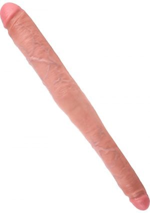 King Cock Tapered Double Dildo Flesh 16 Inch