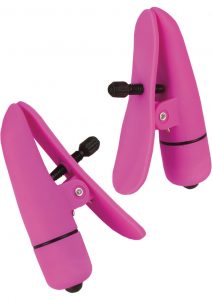 Nipple Play Nipplettes Vibrating Clamps Waterproof Pink