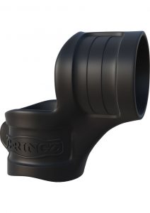 Fantasy C Ringz Mr Big Cock Ring and Ball Scretcher Silicone Cockring Black