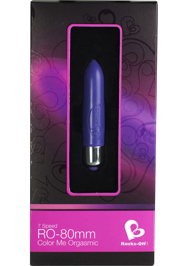 Ro-80mm 7 Speed Vibrating Bullet Waterproof Color Me Orgasmic 3 Inch