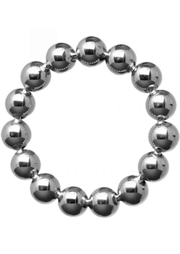 Master Series Meridian Steel Beaded Cockring 1.75 Inches