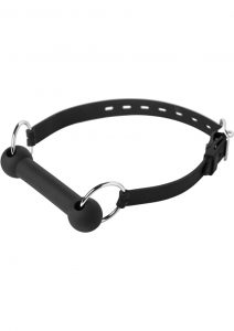 Master Series Mr. Ed Locking Silicone Bit Gag Black