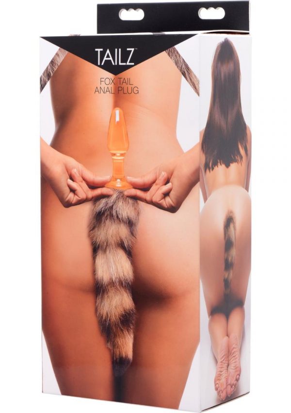 Frisky Faux Fox Tail Glass Anal Plug 4 Inches