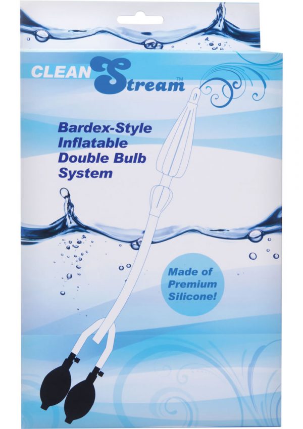 Clean Stream Bardex Style Inflatable Double Bulb Silicone Enema System