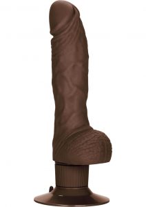 Shower Stud Super Stud Vibrating Dildo Waterproof Brown 5 Inch