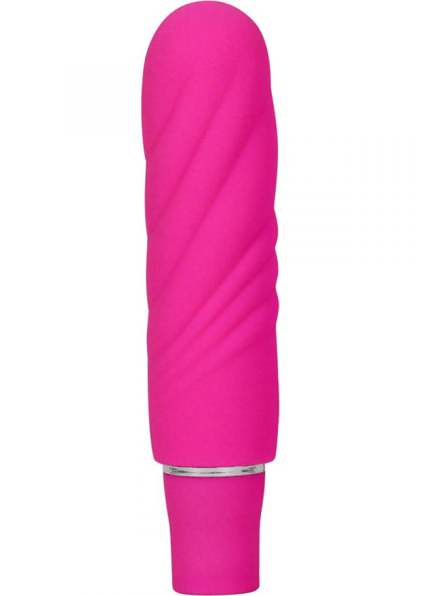 Luxe Nimbus Mini Multifuction Vibe Silicone Waterproof Fuchsia 4.75 Inch