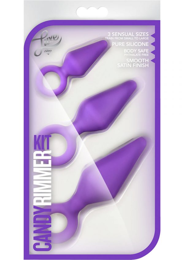 Luxe Candy Rimmer Silicone Anal Kit Purple