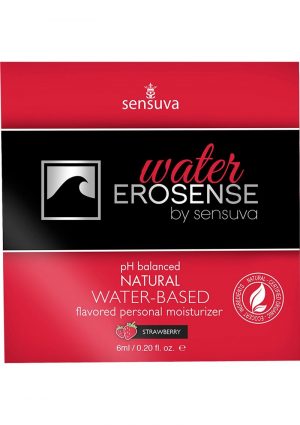 Erosense Water Natural Water Based Flavored Personal Lubricant Strawberry 0.20 FL OZ