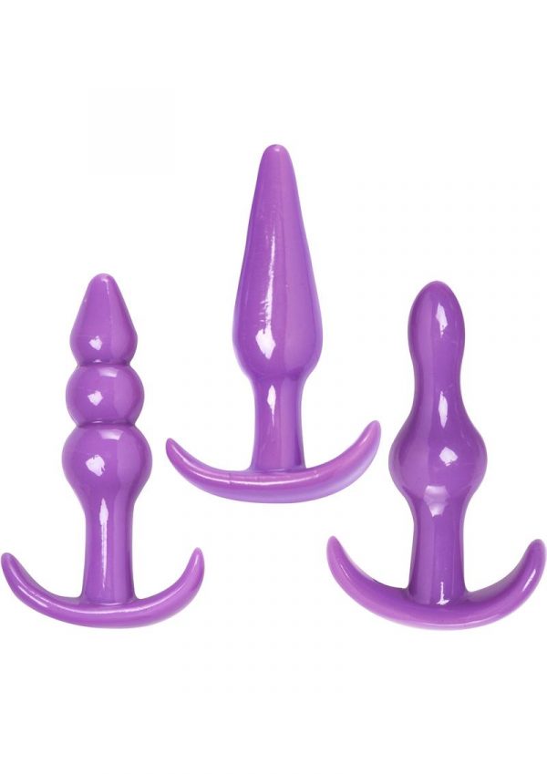 Trinity Vibes Anal Trainer Play Kit Waterproof Purple 3 Each Per Pack