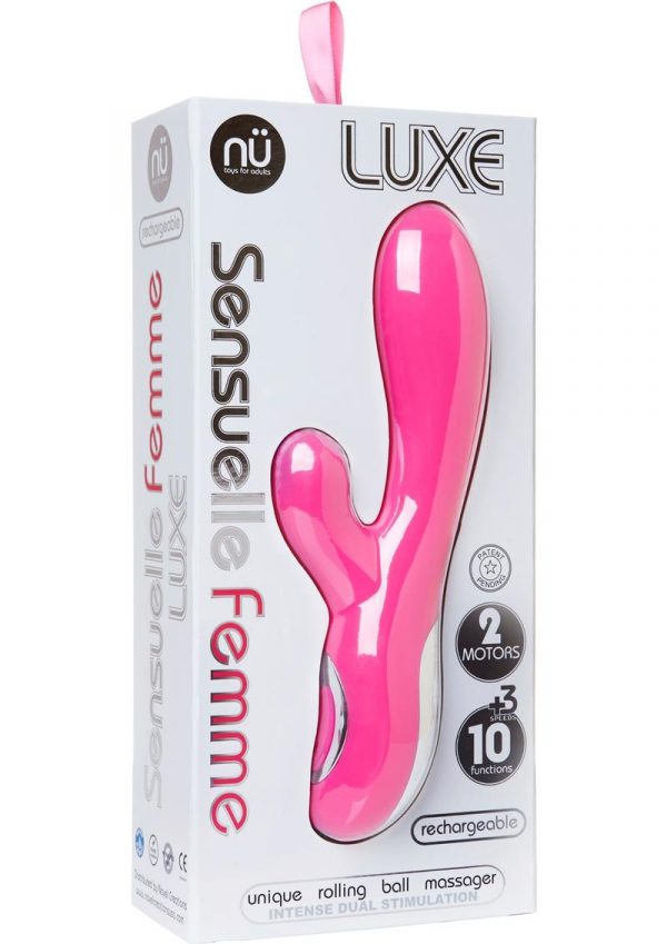 Femme Luxe 10 Function Dual Moter Rechargeable Silicone Vibe Waterproof Pink