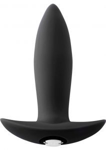 Mini Plug 15 Function Rechargeable Silicone Waterproof Black 5 Inch