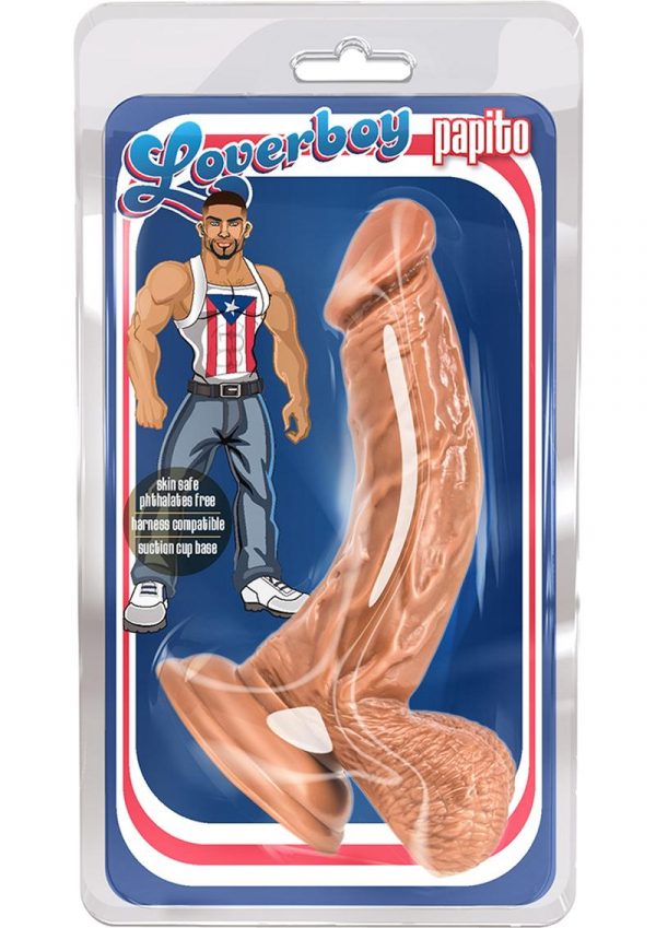 Loverboy Papito Realistic Dildo Brown 6.5 Inch