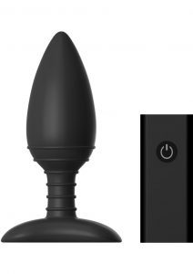 Nexus Ace Wireless Remote Rechargeable Vibrating Silicone Butt Plug Waterproof Black Medium