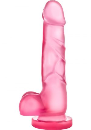 B Yours Sweet N Hard 04 Realistic Dong With Balls Pink 7.7 Inch
