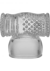 Kink Power Wand Attachment Textured Cock Stroker Clear