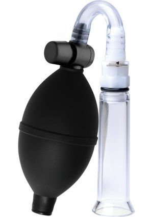 Size Matters Clitoral Pumping System With Detachable Acrylic Cylinder Clear And Black